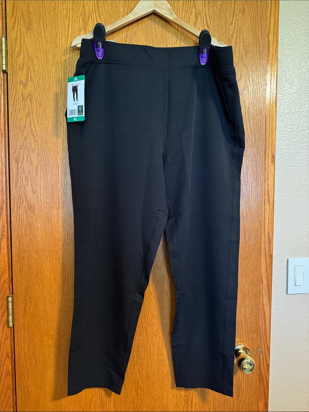 32 Degrees Black Straight Leg Pants